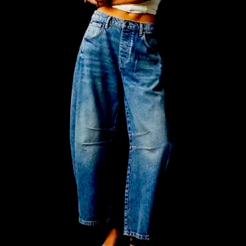 BRAND NEW Good American good extreme barrel Jeans size 6 NWT!👖🎁 - Picture 2 of 15